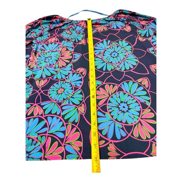 Tori Richard Honolulu Women’s XS Scoop Neck Cordoba Floral Printed Blouse Top - Picture 8 of 10